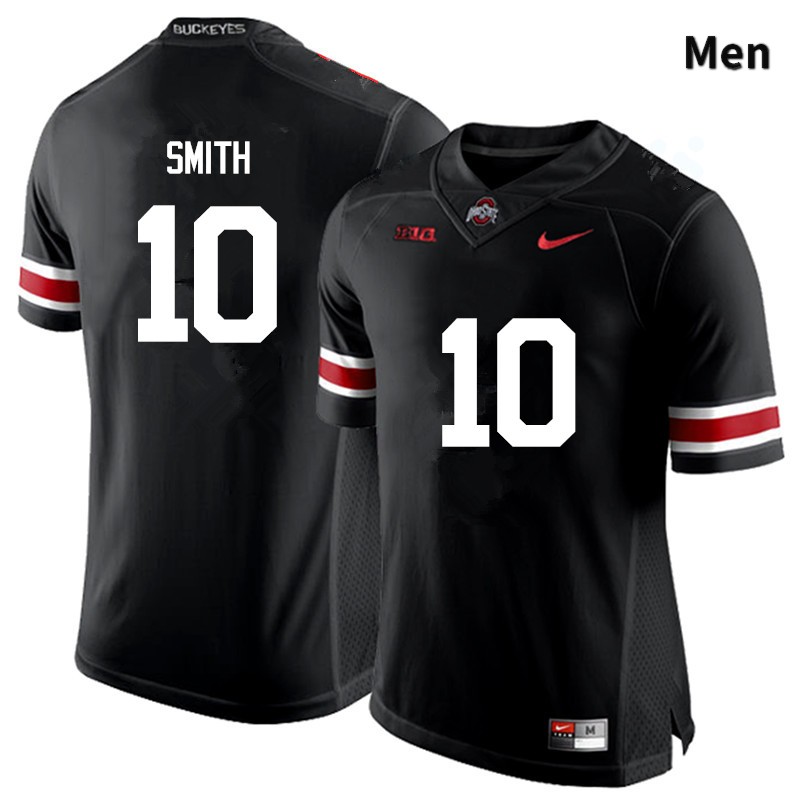 Ohio State Buckeyes Troy Smith Men's #10 Black Game Stitched College Football Jersey